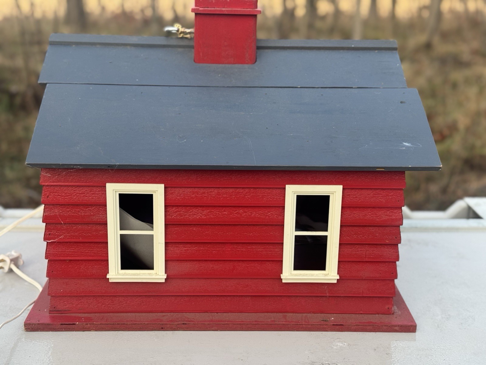 Christmas Tree Stand Christmas Lighted Tree House 20x18x16”  Very Unique Made US