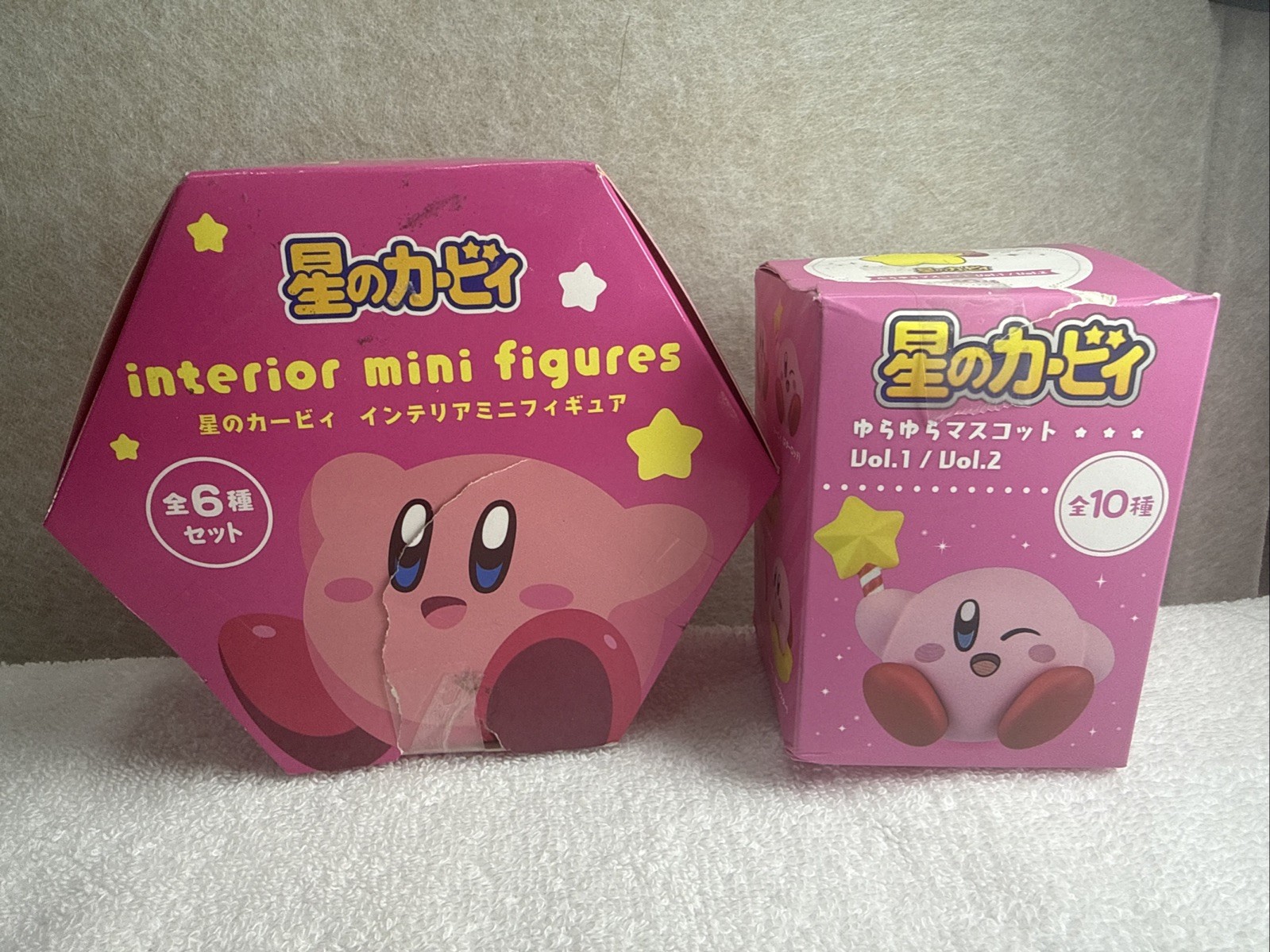 Lot of 2 Kirby Figure Boxes: Yurayura Mascot & Interior Mini Figure Set New Lot of 2 Kirby Figure Boxes: Yurayura Mascot & Interior Mini Figure Set New