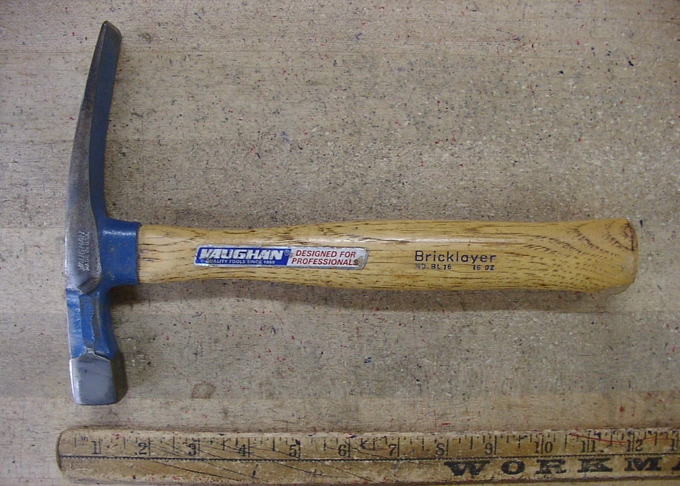 Vaughan 99-16oz. Head Brick Hammer,1lb.4.1oz,5-9/16\