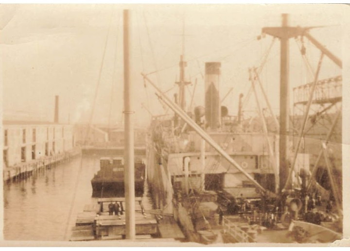 Antique World War I USS Siboney Troopship Miniature Photo