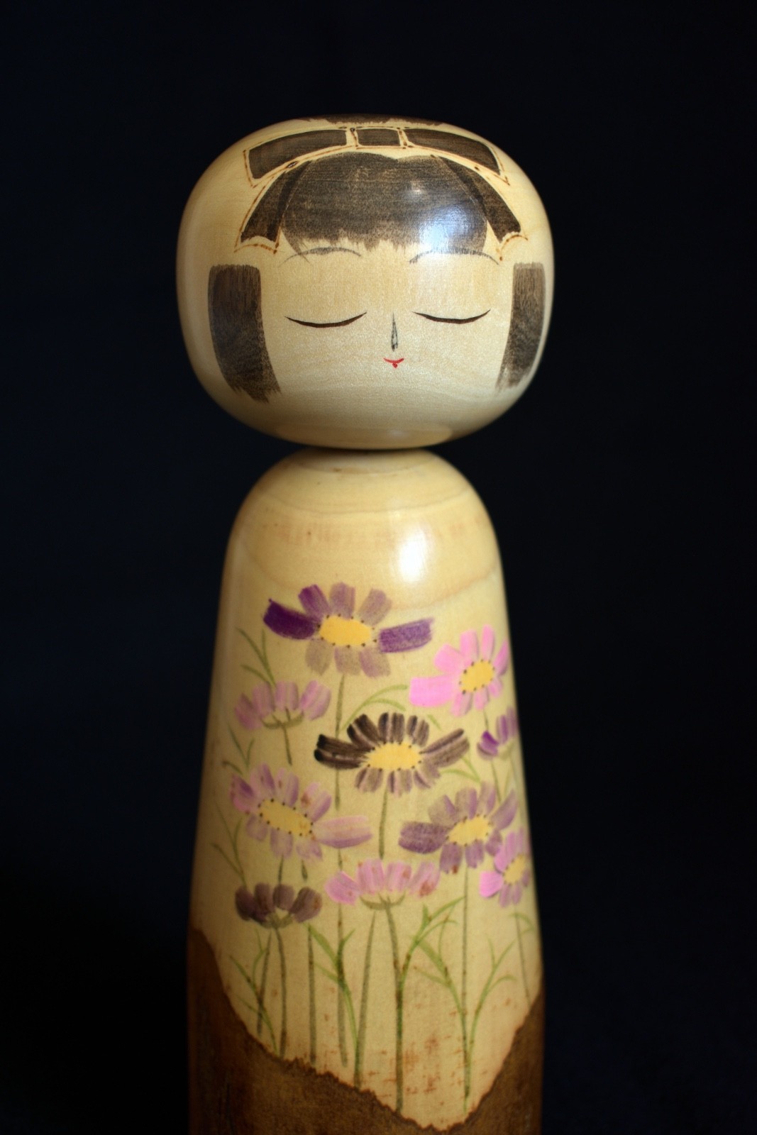 Vintage Japanese Sosaku Kokeshi Doll signed Miho Sasaki 24cm(9.4