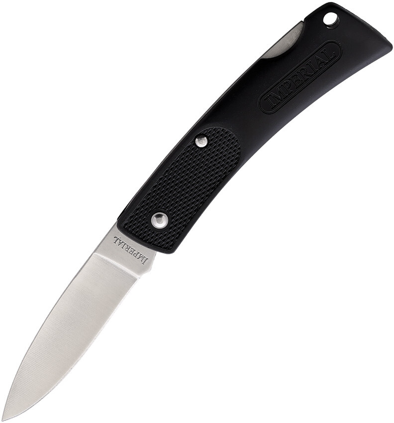 Schrade  Imperial Pocket KnifeBlack Folding Stainless Clip Point Blade