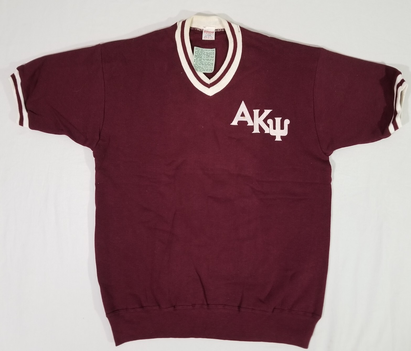 Champion Running Man 1960s ALPHA KAPPA PSI Short Sleeve Sweatshirt Deadstock L