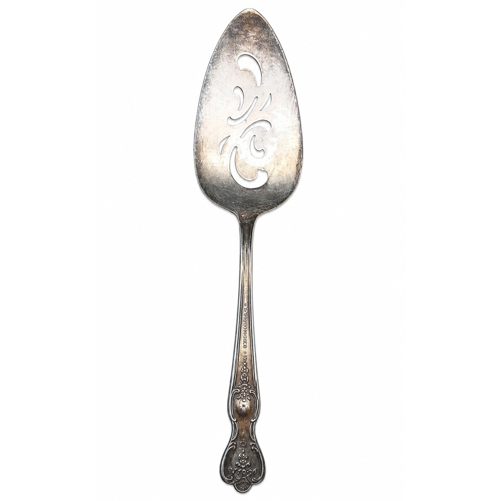 Vtg. WM Rogers Extra Plate Pierced Cake Pie Server Original Rogers Silverplate