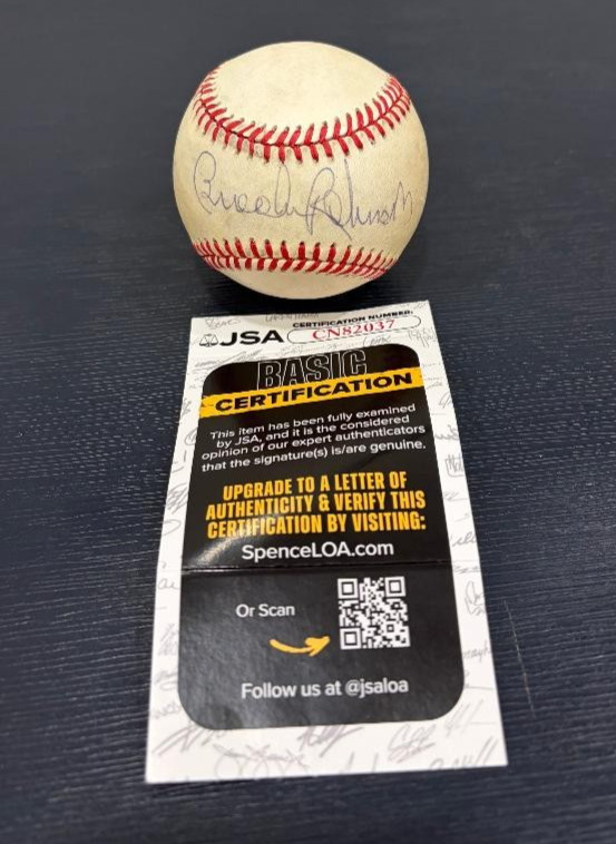 Brooks Robinson Signed OAL Bobby Brown Baseball JSA CN82037 Orioles HOF Auto
