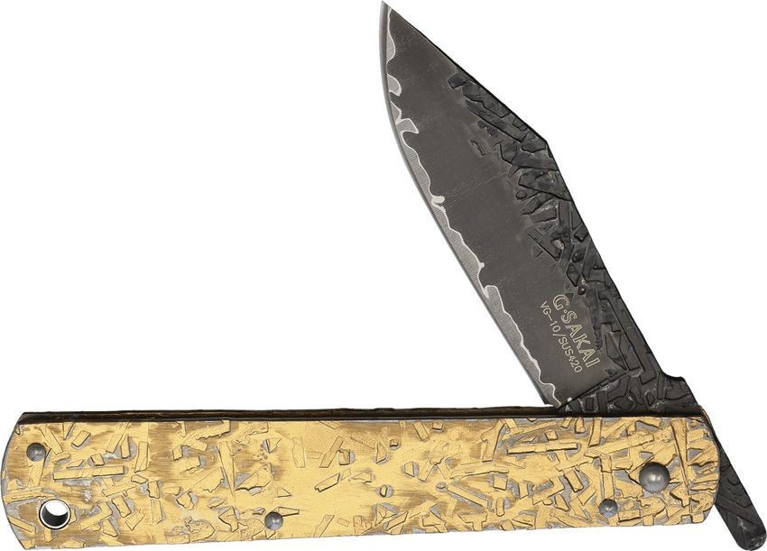 G. Sakai Seki Japan Higo Minokuni Mamori Higonokami San Mai Folding Pocket Knife