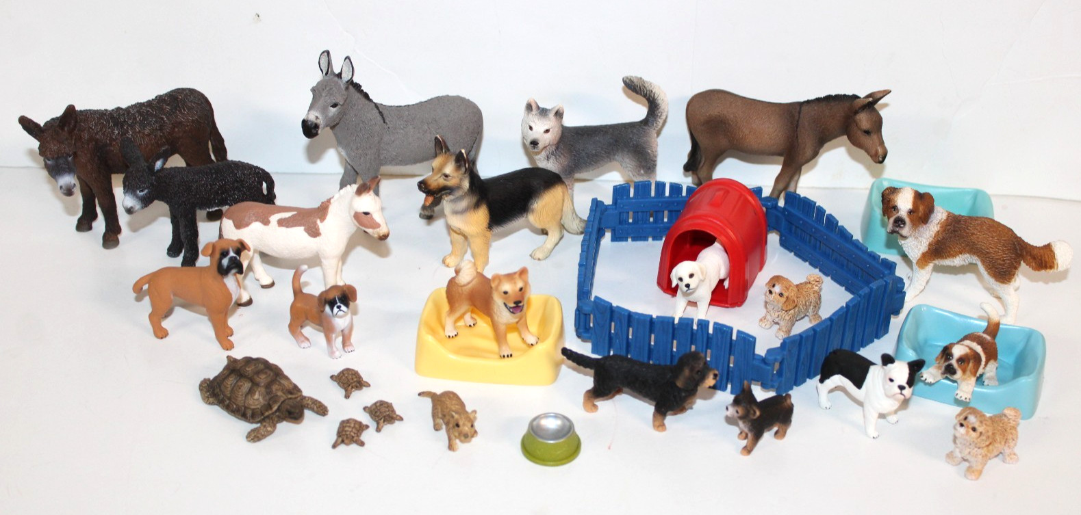 Schleich Dogs Donkey Burrow Family Retired Shaggy Poitou Baby Foal Tortoise Pet Schleich Dogs Donkey Burrow Family Retired Shaggy Poitou Baby Foal Tortoise Pet