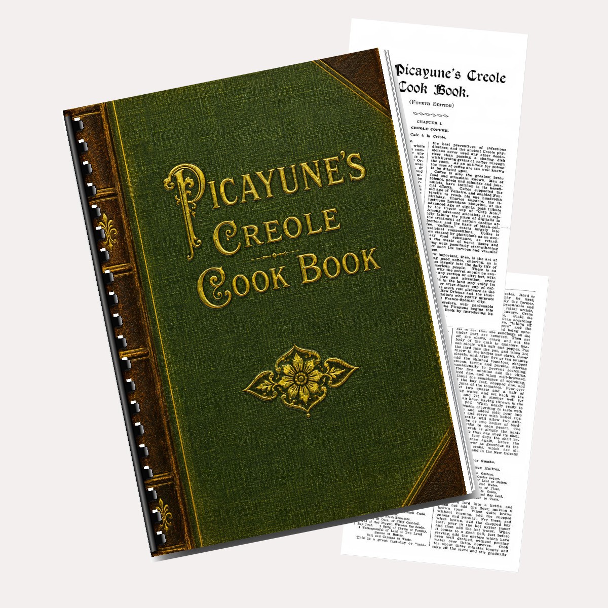 Picayune\'s Creole Cook Book Cookbook 436 Pages Printed Comb Bound Manual