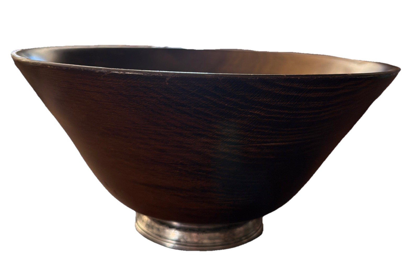 Wooden Bowl With Roger’s Weighted Sterling 210 Base 12” Diameter Wooden Bowl With Roger’s Weighted Sterling 210 Base 12” Diameter