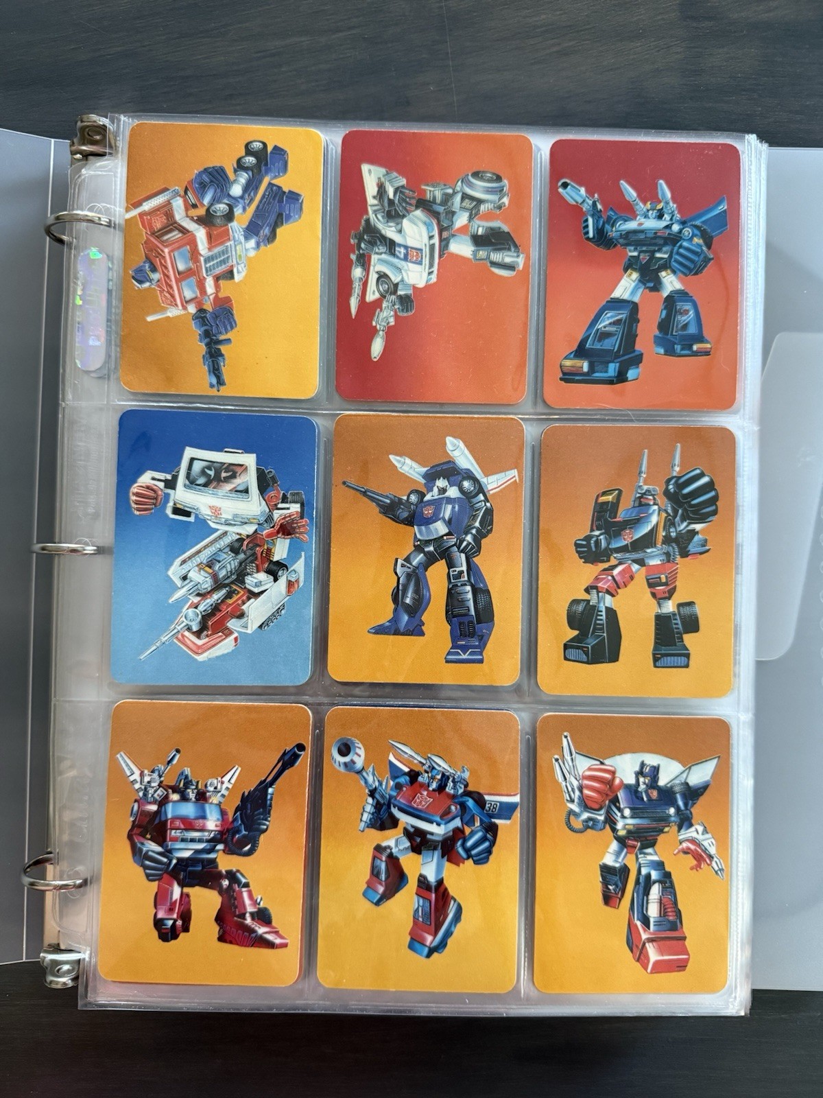 1985 Transformers G1 Action Cards complete set 1-192 + Partial Sticker Set