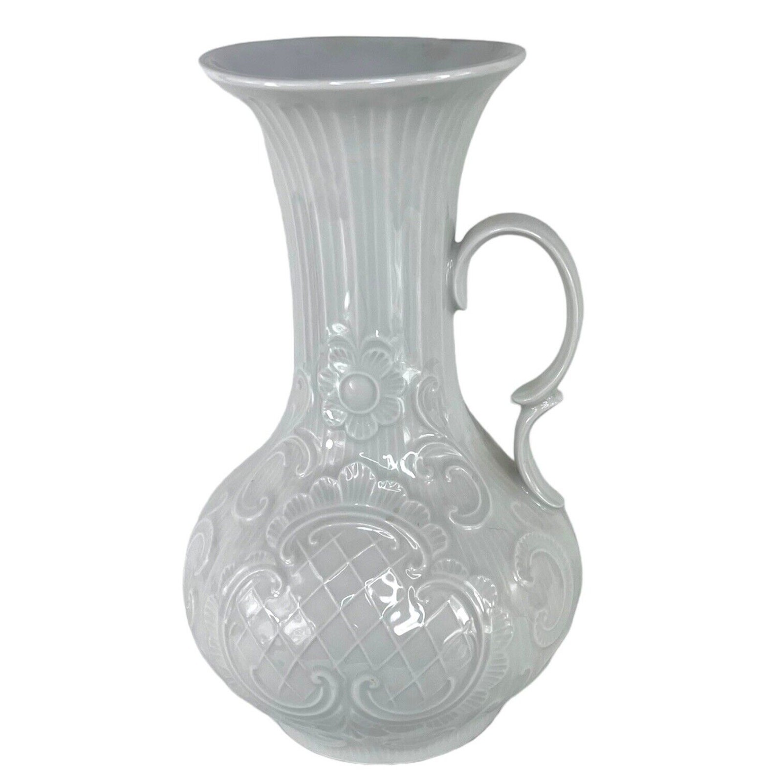 Wunsiedel Bavaria Germany Retsch Co White Pitcher Vintage 1970s Rare Excellent