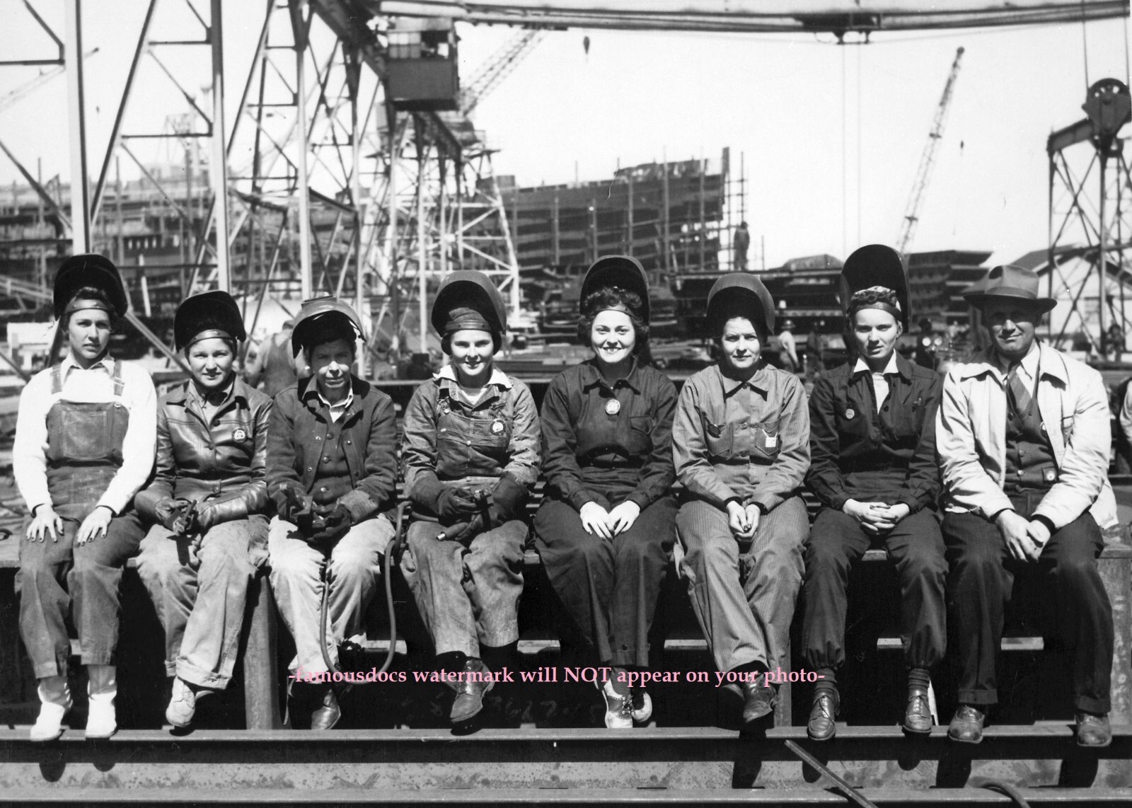Rosie the Riveter PHOTO World War 2 Women Welders Ship Builders Girl Power