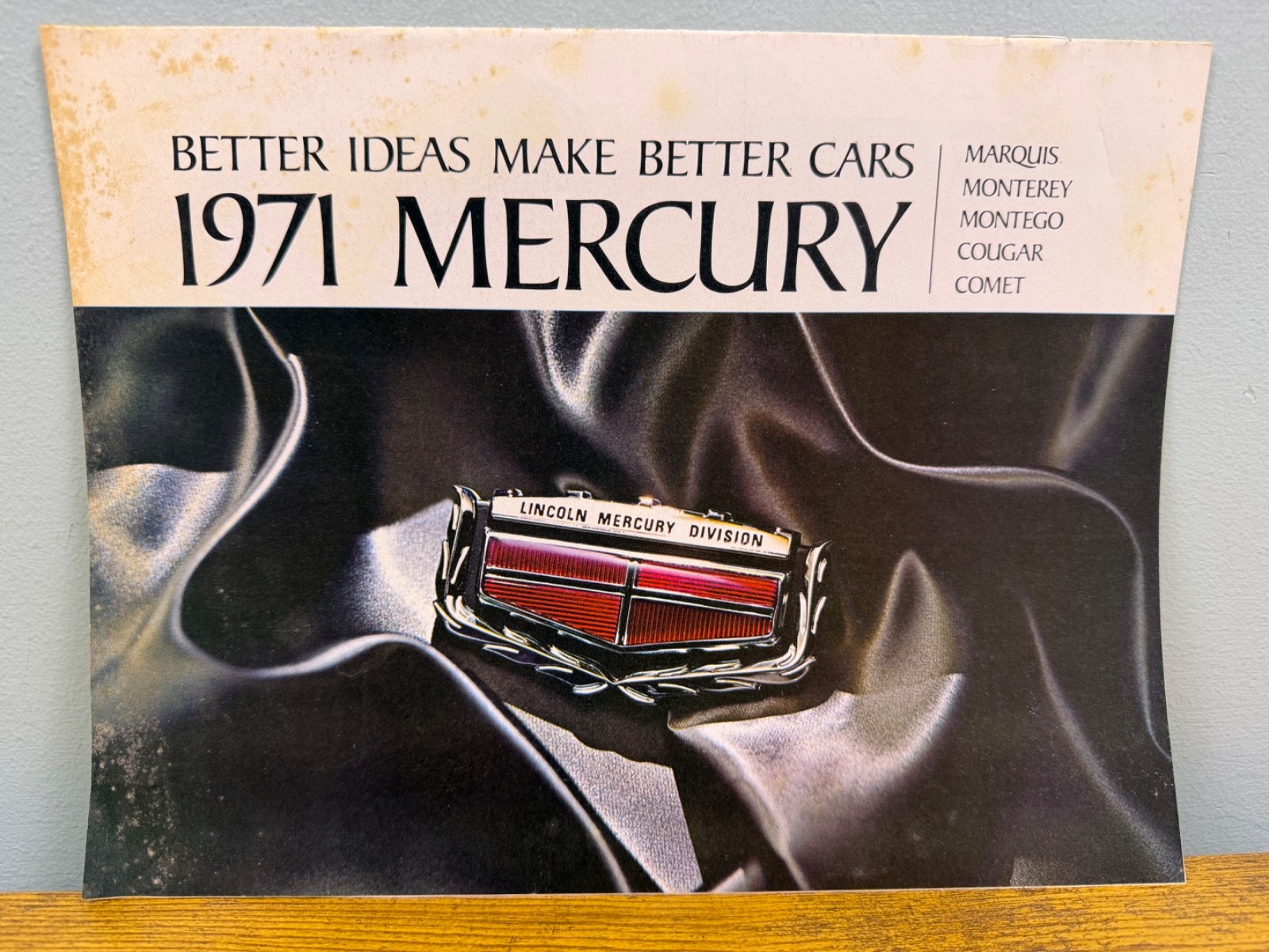 1971 Mercury Marquis Monterey Cougar Comet Dealership Sales Catalog Brochure Ad