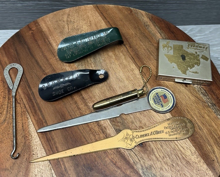 Vintage Advertising Small Collectibles Lot Letter Openers Shoe Horn Button Hook
