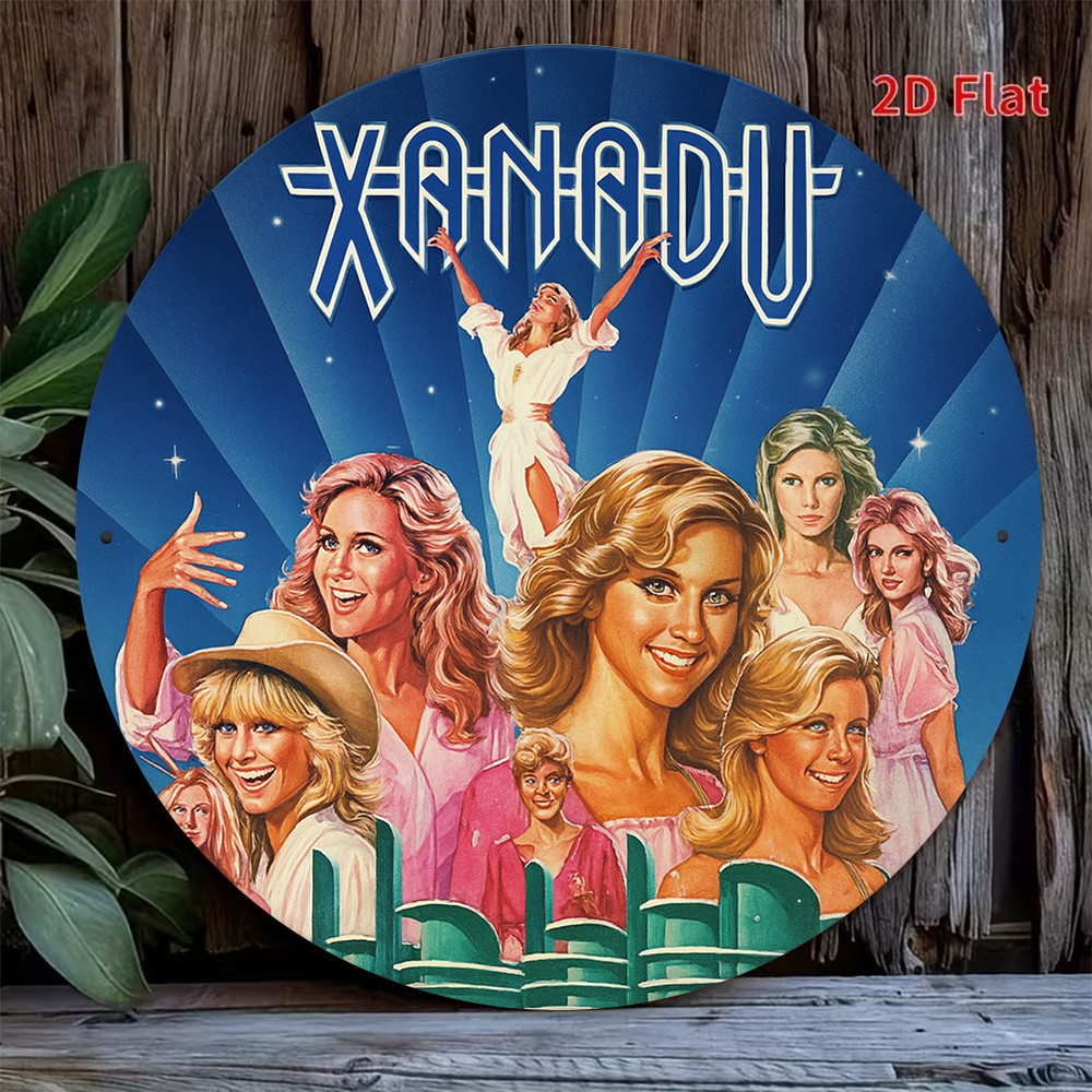 Xanadu Movie Poster Olivia Newton John Tin Metal Signs Home Décor 8x8