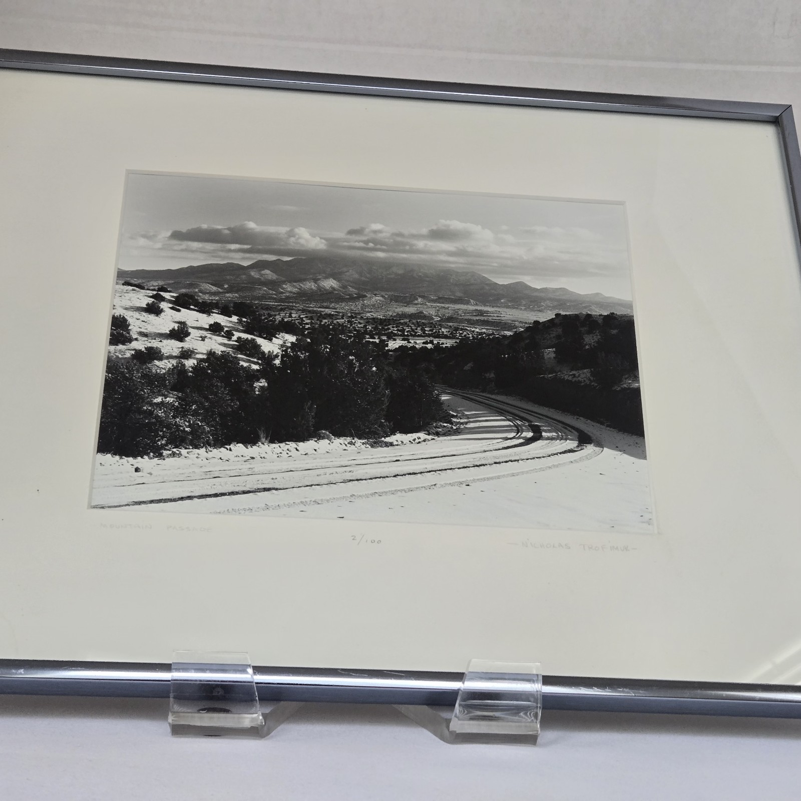 Nicholas Trofimuk Mountain Passage 1990 Signed Photo 2/100, New Mexico
