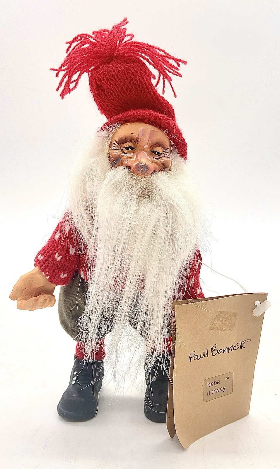 VTG Paul Bonner Bebe Norway Holiday Gnome NWT Christmas Scandinavian Folk Figure