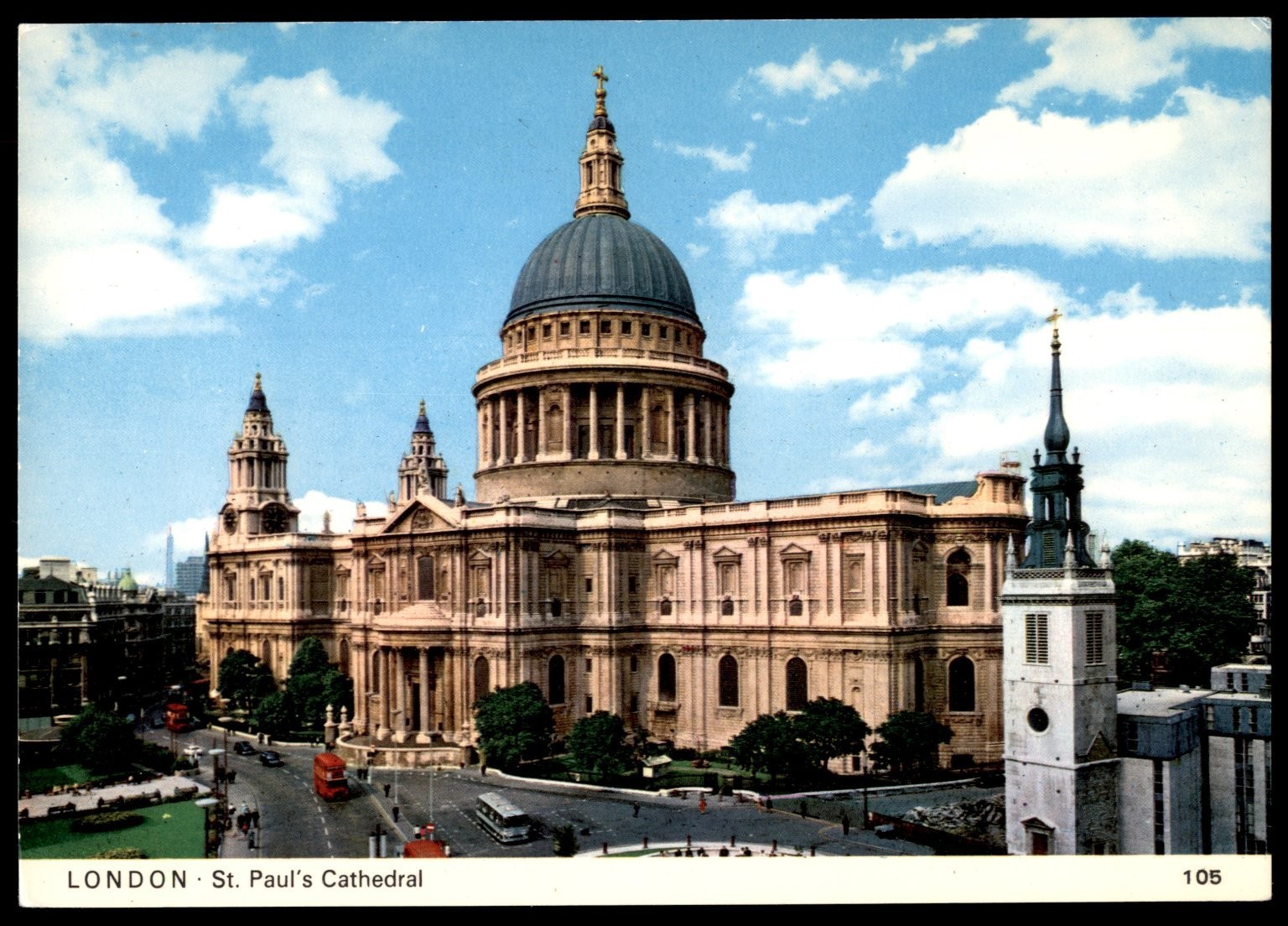London St. Paul's Cathedral Vintage Postcard Charles Skilton Series