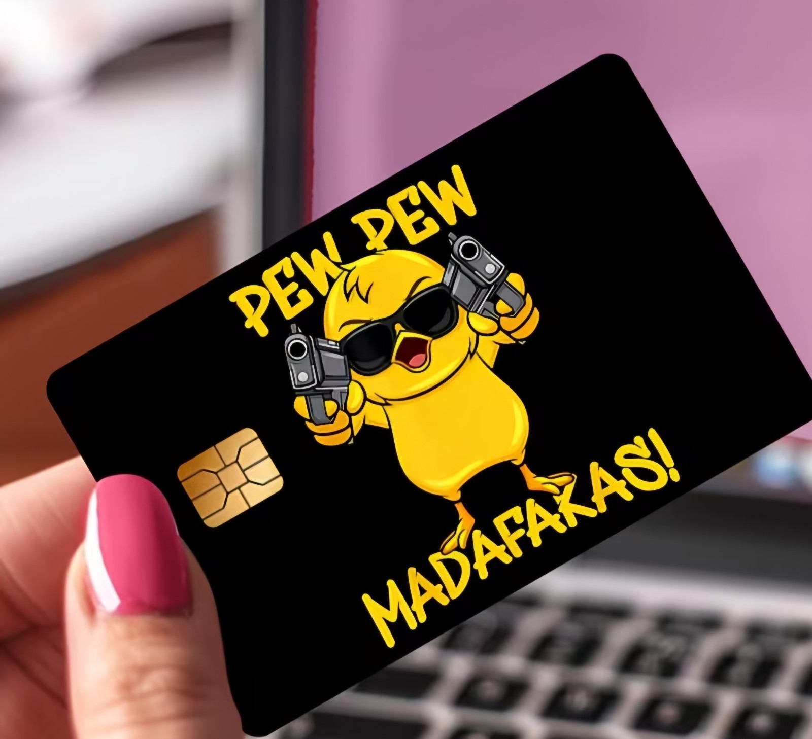 Pew Pew Madafakas Credit Card/Debit Cover Skin Sticker