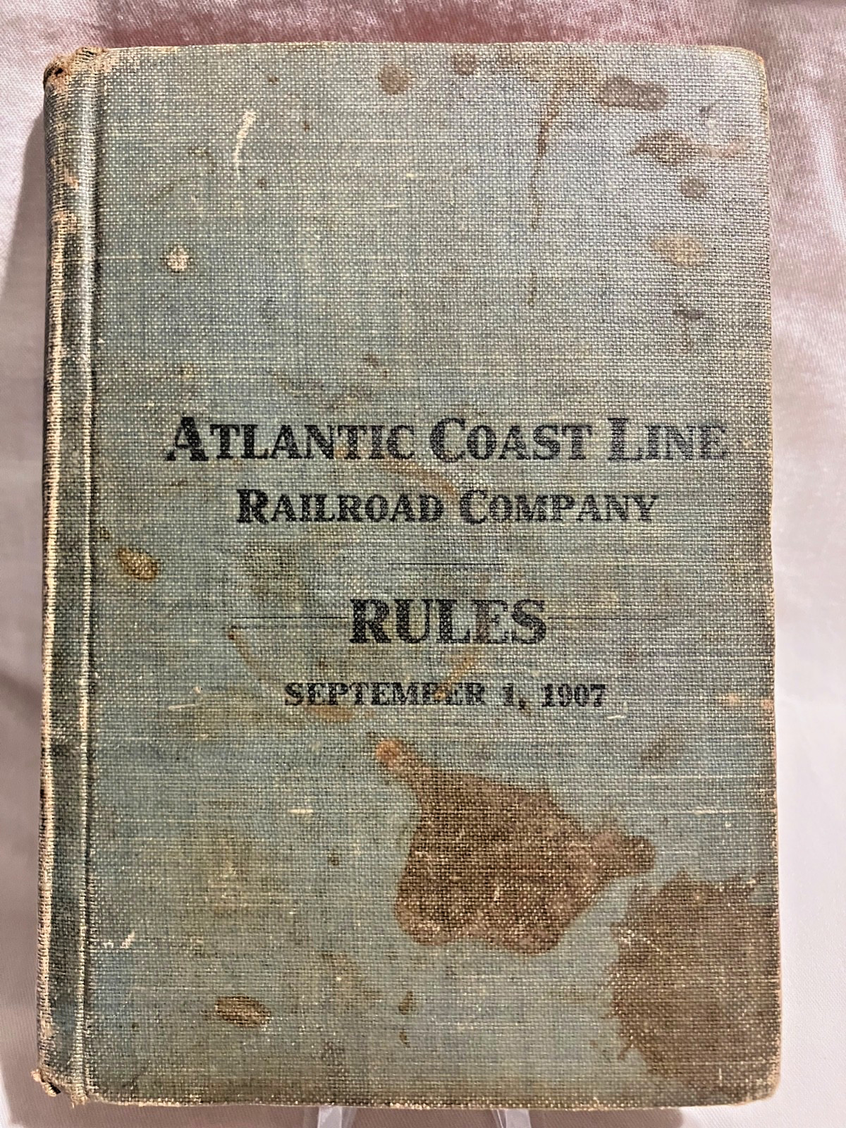Antique Vintage 1907 Atlantic Coast Line Railroad Company Rule Book 27 pages