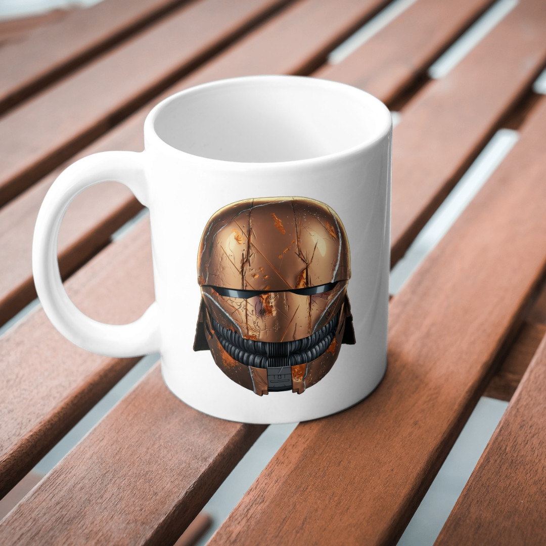 Custom Qimir The Stranger Helmet Mug #1