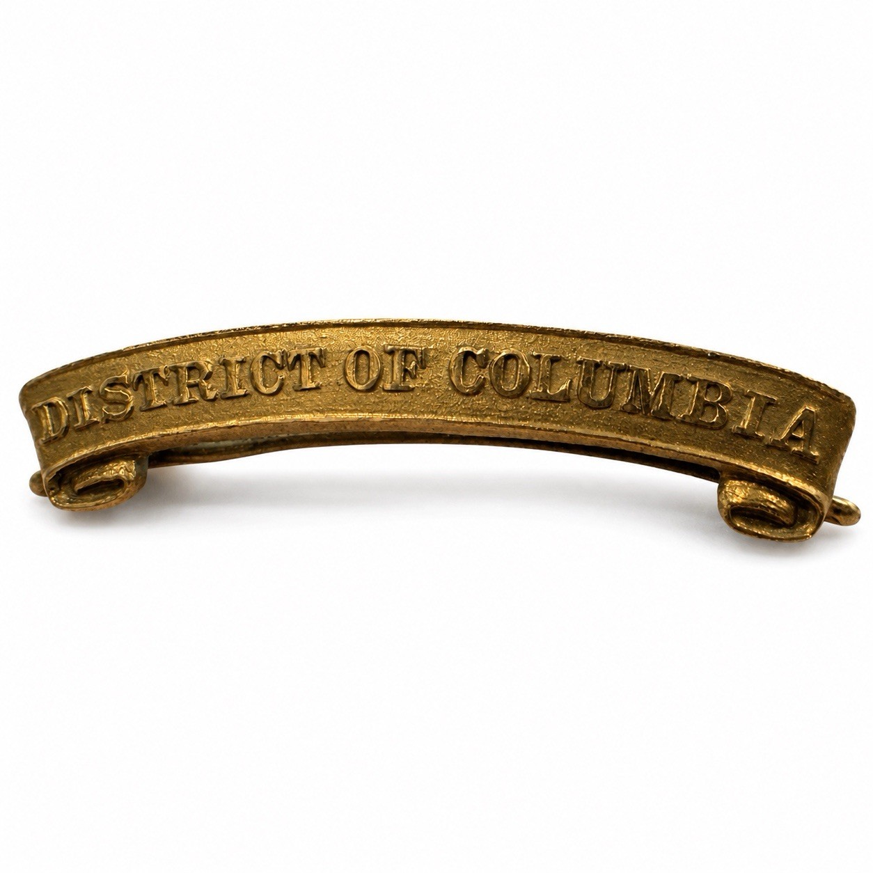 RARE 10K GOLD FILL DAR DISTRICT OF COLUMBIA PIN BADGE REVOLUTION DAUGHTERS USA