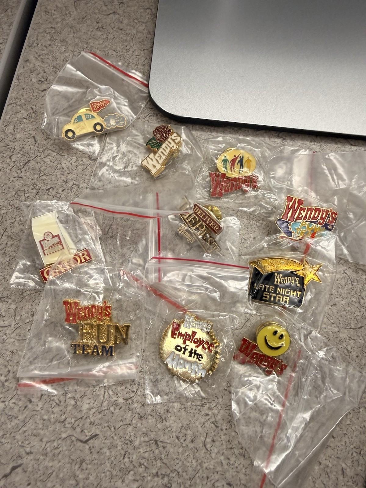 Lot 10 Vintage Wendy’s Employee Award Recognition Enamel Pins Crew Team NOS Lot 10 Vintage Wendy’s Employee Award Recognition Enamel Pins Crew Team NOS