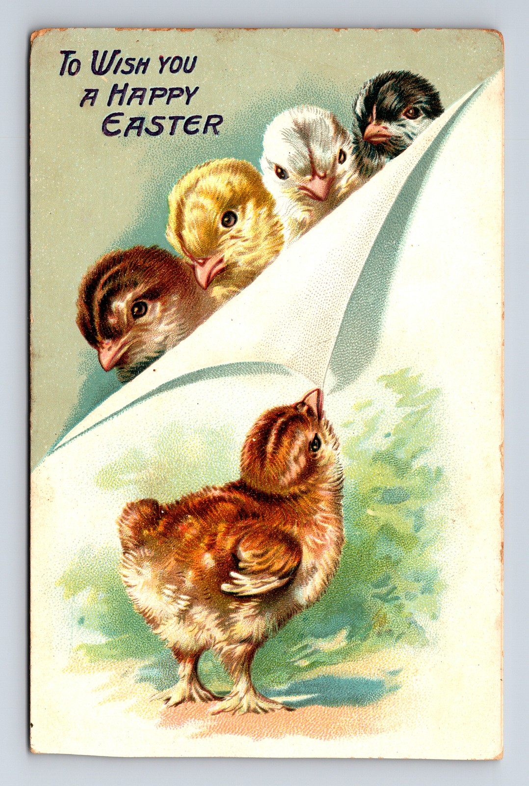 TUCK\'s Happy Easter Chicks Series 112 Postcard TUCK\'s Happy Easter Chicks Series 112 Postcard