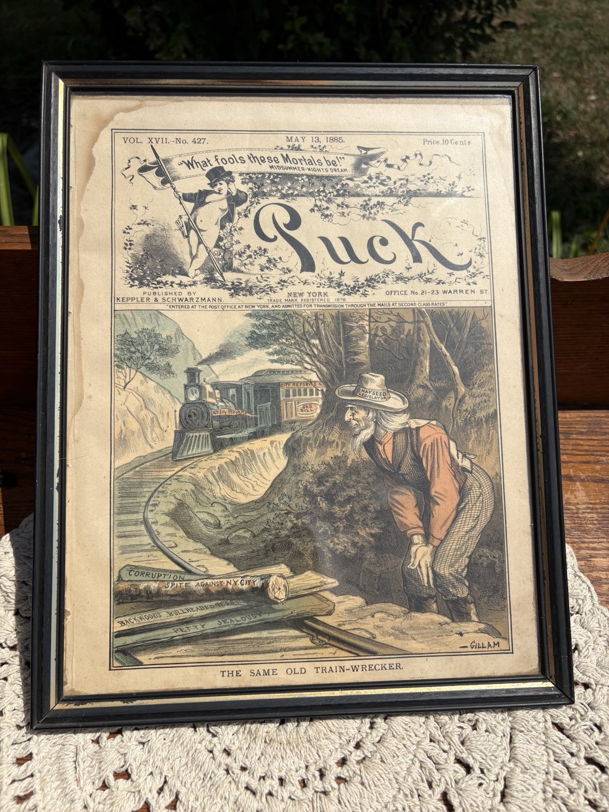 Vintage 1885 Puck Magazine May 13 \