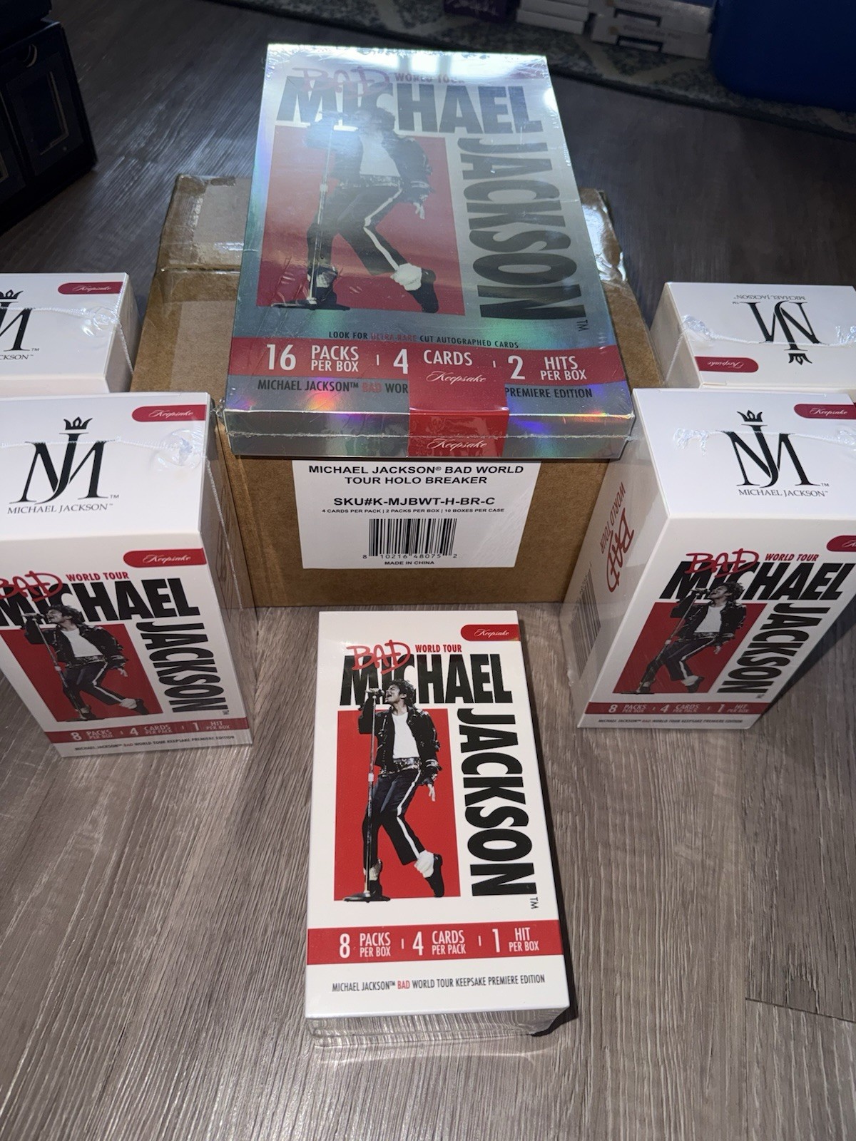 2025 Keepsake Michael Jackson Bad World Tour HOLO Breaker 10 Box Case + 6 Boxes 2025 Keepsake Michael Jackson Bad World Tour HOLO Breaker 10 Box Case + 6 Boxes
