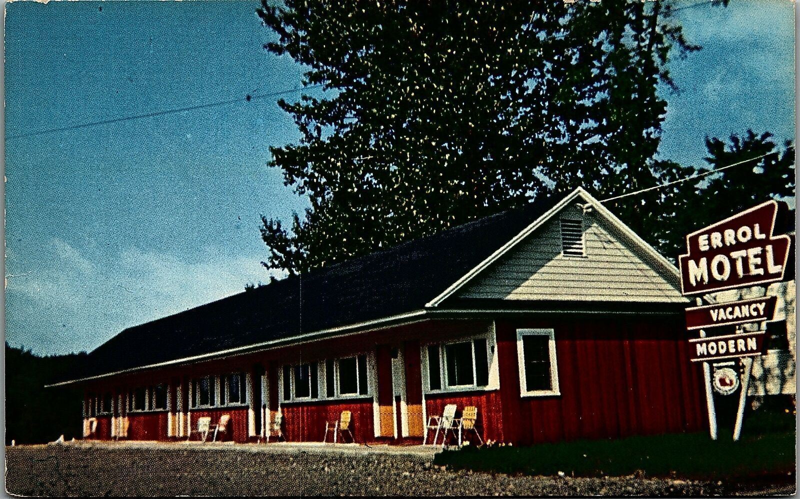 VINTAGE ERROL NEW HAMPSHIRE ERROL MOTEL JUNCTION RTS 16 AND 26 POSTCARD 34-109