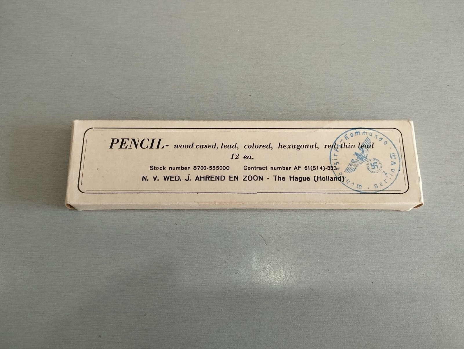 12 VINTAGE J.J.REHBACH -BUFFALO-- PENCILS- MADE IN GERMANY -ULTRA RARE