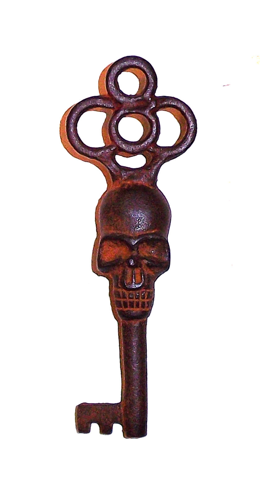 Victorian Skull Key Vintage Antique Style Cast Iron Skeleton Key