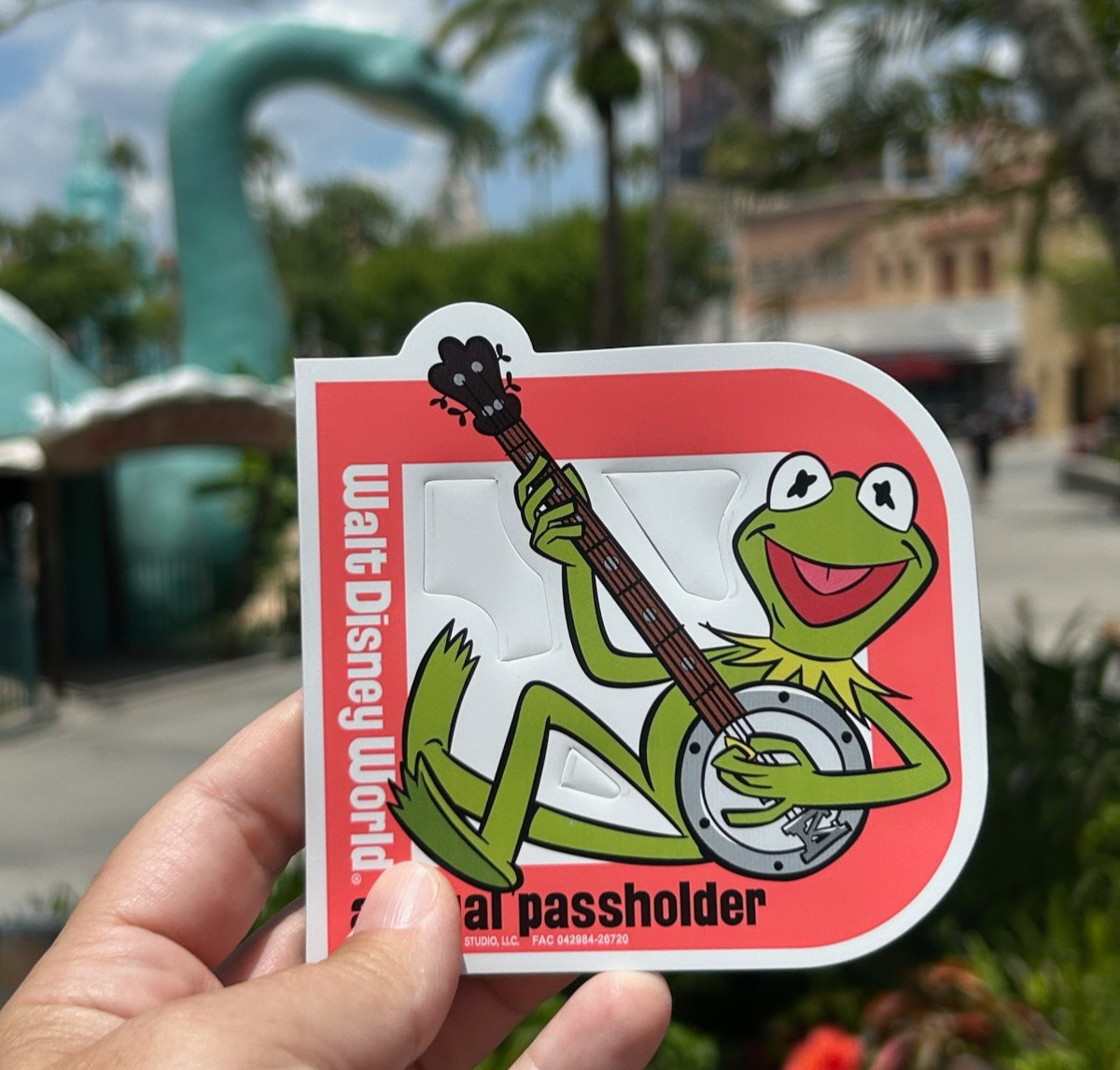 Authentic Disney World NEW Annual Passholder Magnet 2026 Kermit The Frog