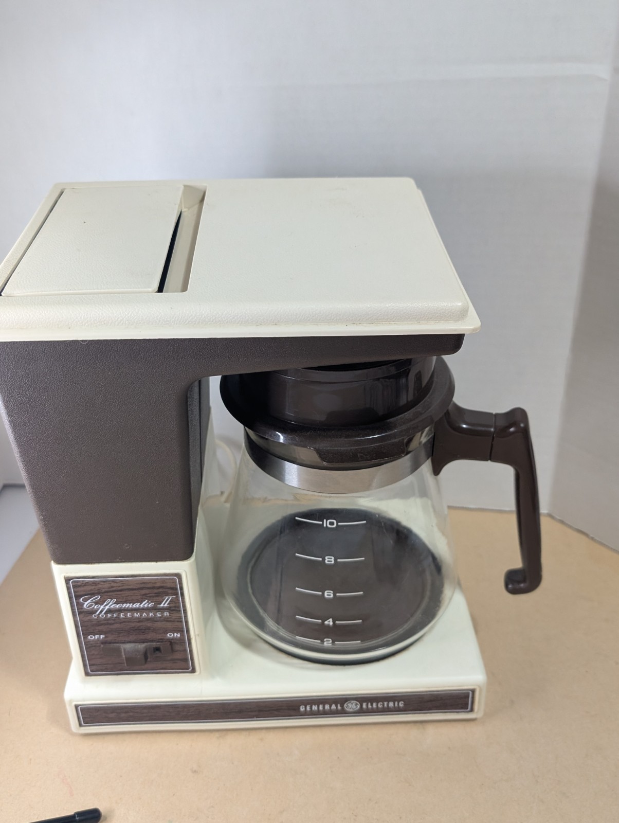 Vintage GE Coffematic II Coffee Maker Kitchen Prop 70s 