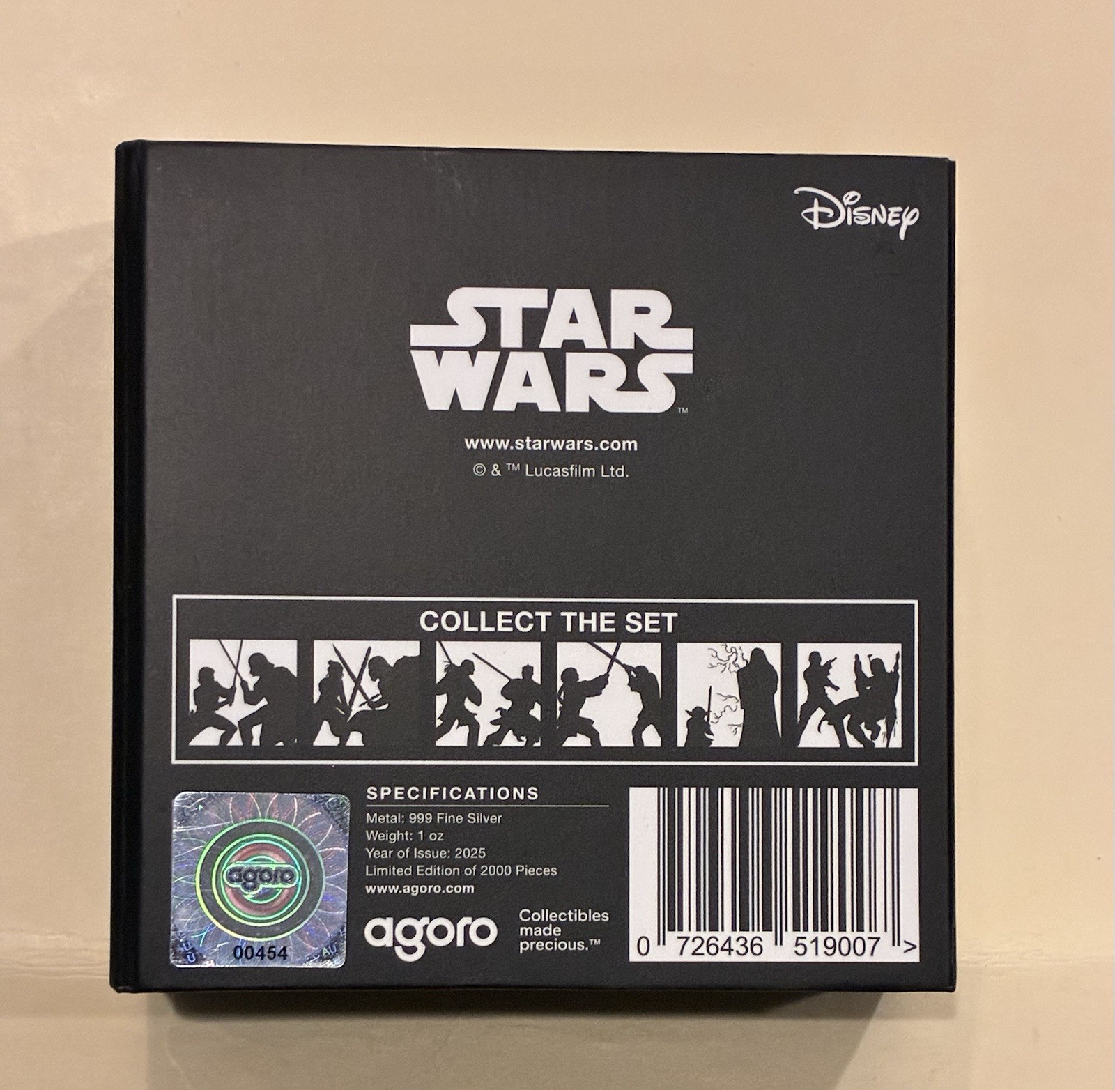 Agoro 2025 Star Wars 1 oz. Silver Medallion- Obi-Wan Kenobi vs. Anakin Skywalker Agoro 2025 Star Wars 1 oz. Silver Medallion- Obi-Wan Kenobi vs. Anakin Skywalker