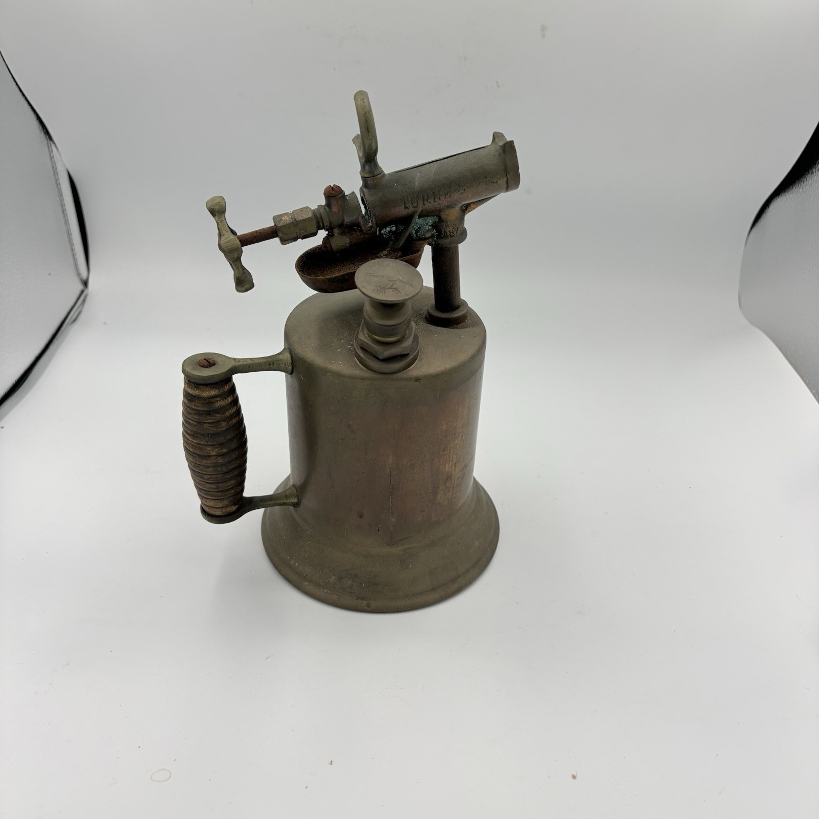 Vintage Turner Brass Blow Torch Tool Industrial Steampunk Decor Old Welding