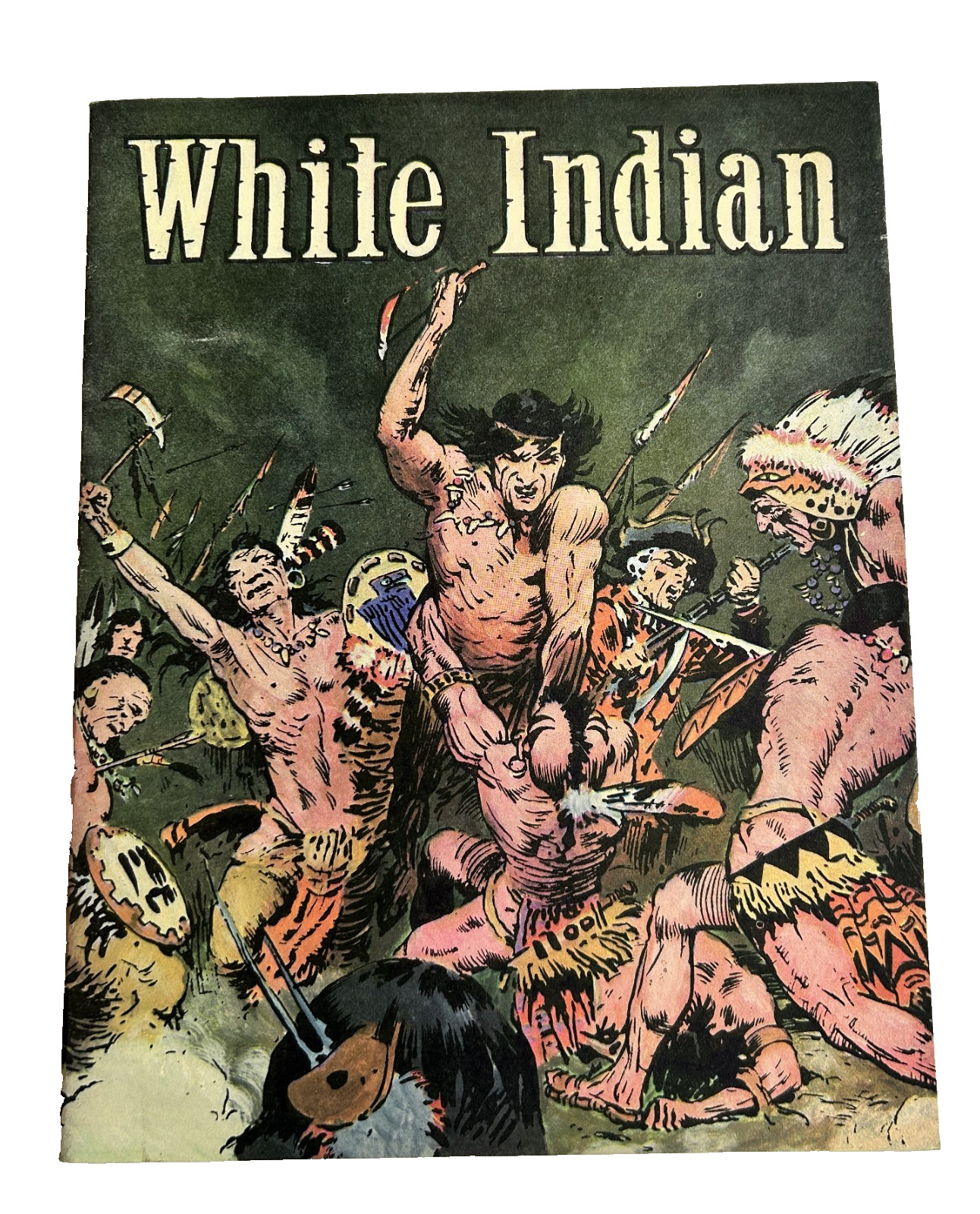 FRANK FRAZETTA'S  WHITE INDIAN -  1981 - REPRINTS 1950'S 52 PG CLASSIC