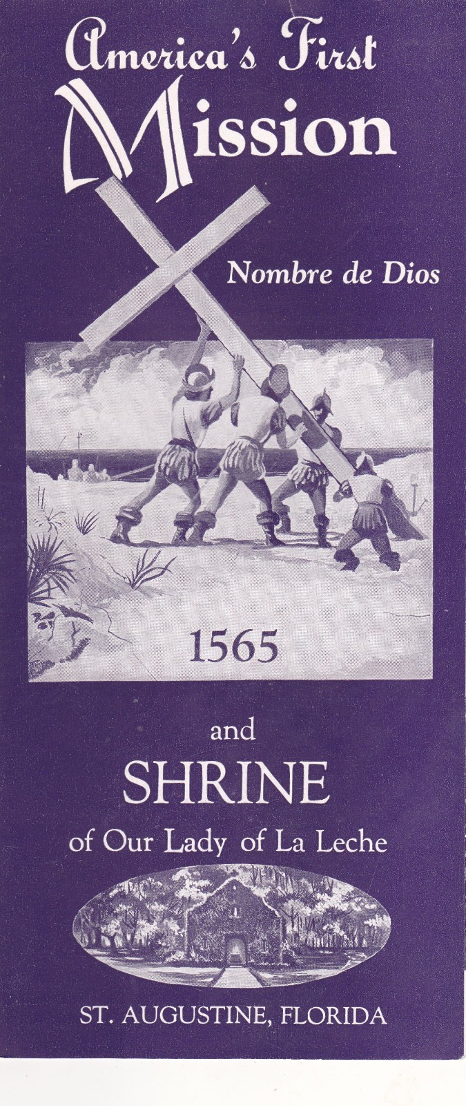 c1955 Mission Nombre de Dios St. Augustine Florida Brochure