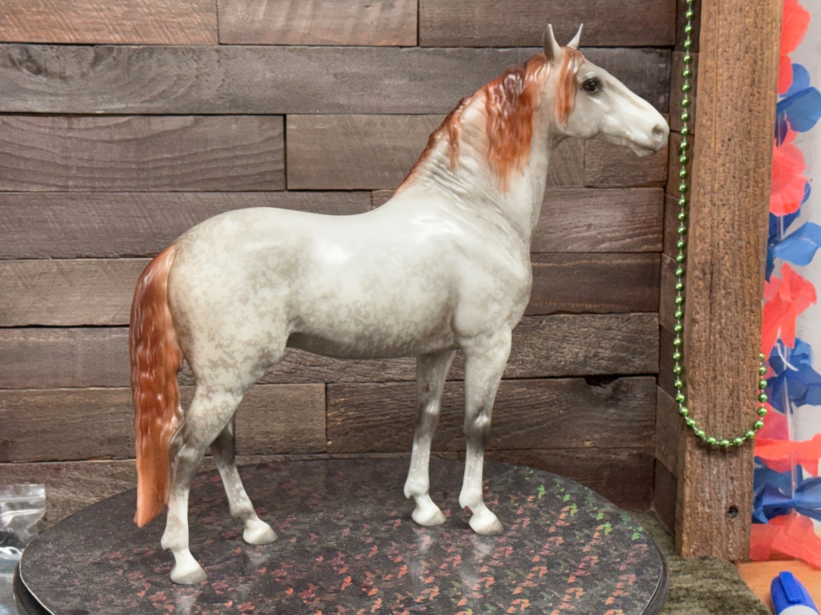 Breyer Model Horse Matte New Mold Cossimo Vintage Dapple Mulberry Grey  CM=)