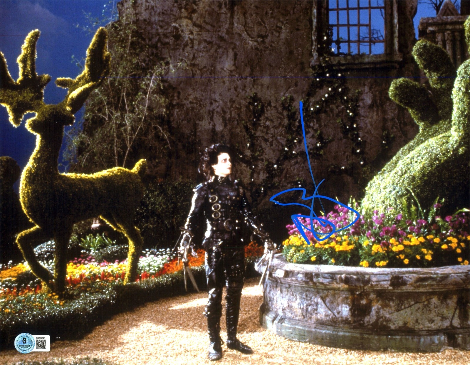 Johnny Depp Signed Autograph Edward Scissorhands 11X14 Photo Beckett BAS