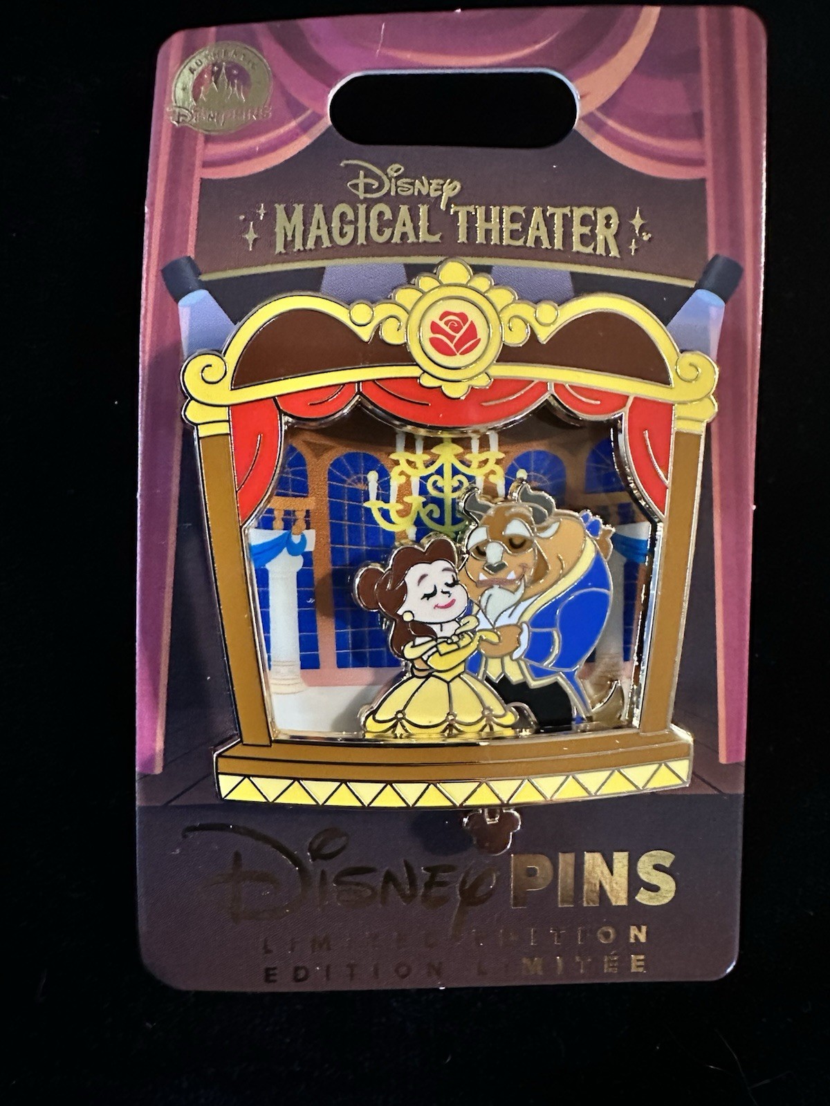 Disney Parks Magical Theater Belle Beauty and the Beast Pin 2026 New LE 4500 Pin