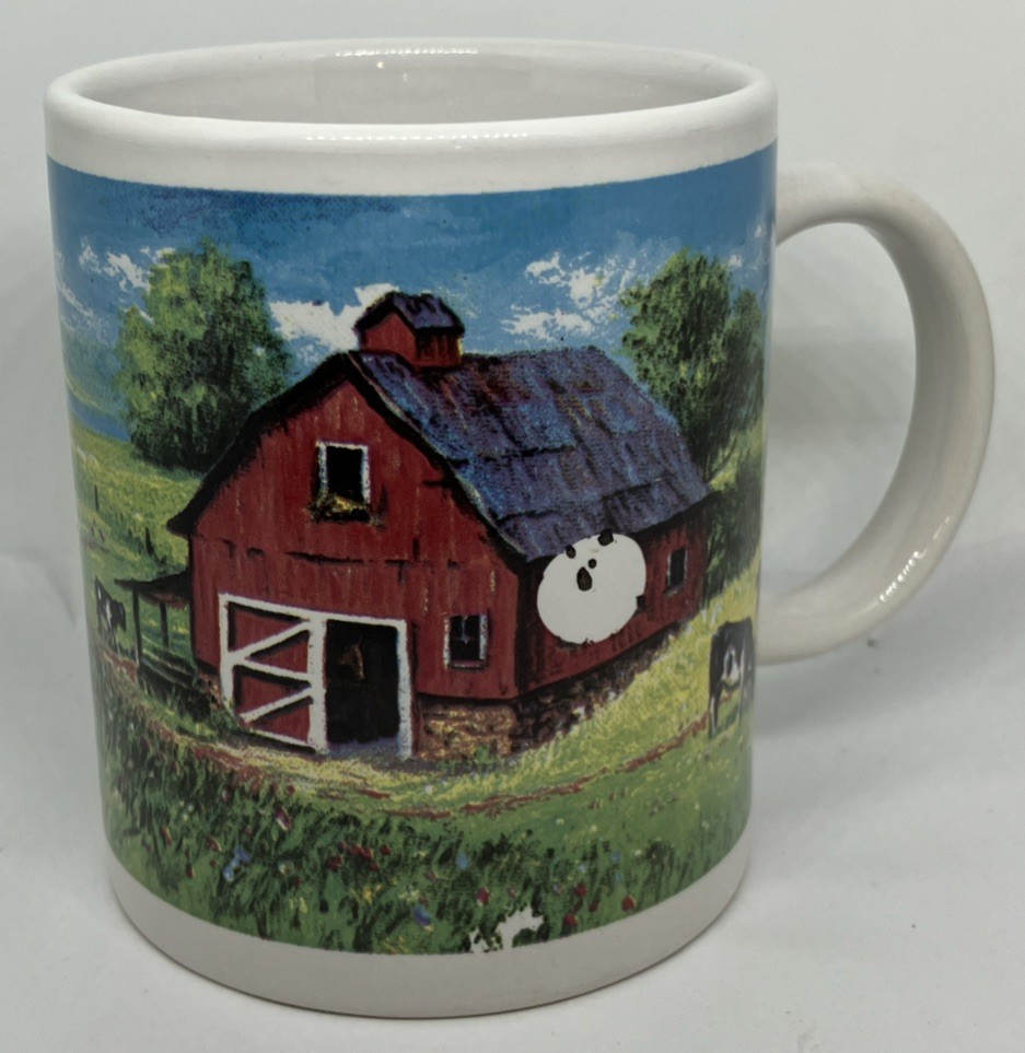 ☕️2004 Houston Harvest Gift Chestnut Creek Farm Tractor Coffee Tea Mug F/SH ☕️2004 Houston Harvest Gift Chestnut Creek Farm Tractor Coffee Tea Mug F/SH