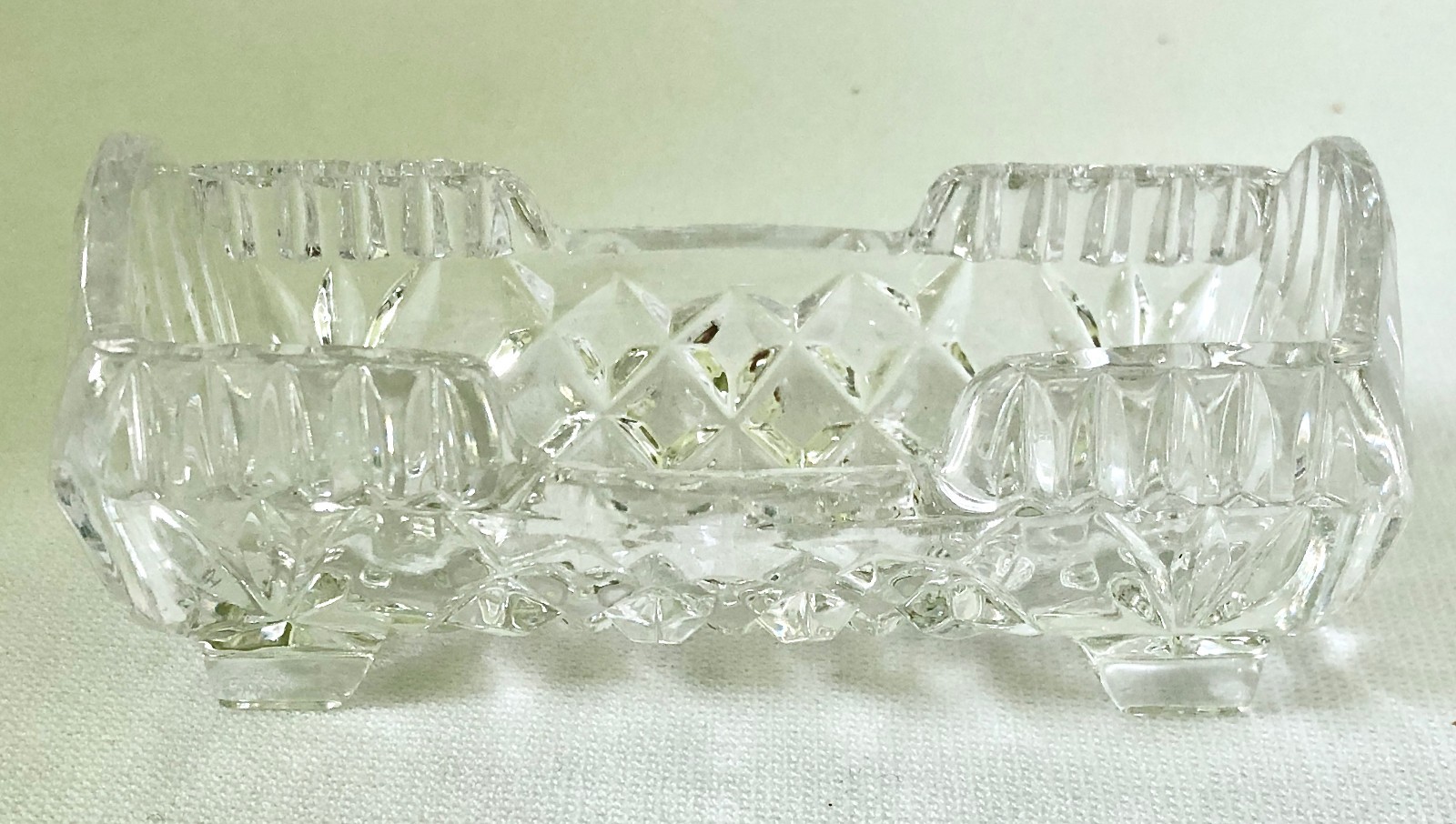 Vintage Crystal Toothpick Holder Bleikristall W Germany 