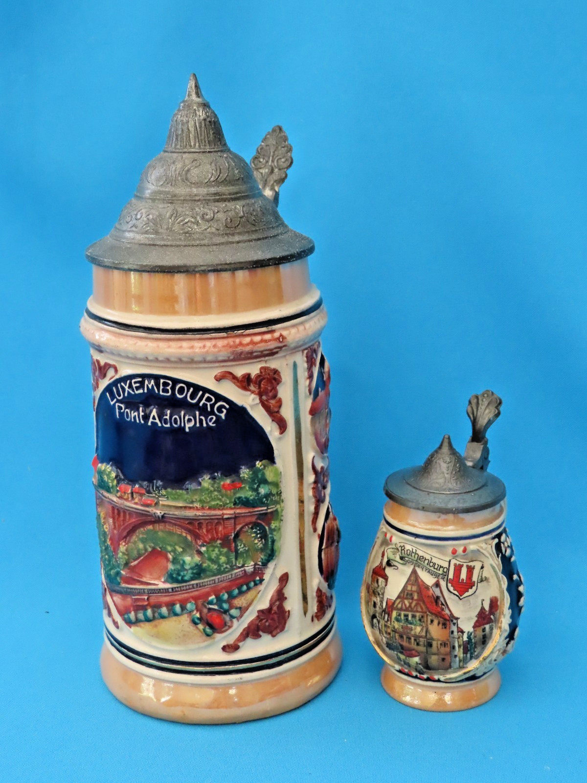 Vintage Beer Steins - Luxembourg late \'60\'s large one GERZ?