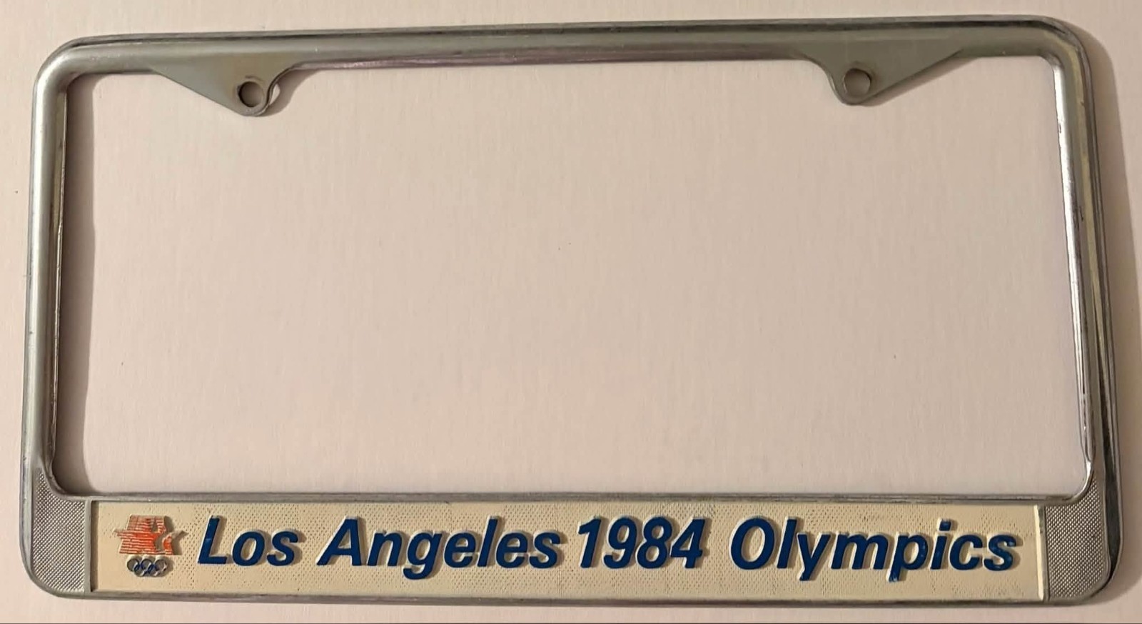 Vintage Los Angeles 1984 Olympics Booster License Plate Frame California