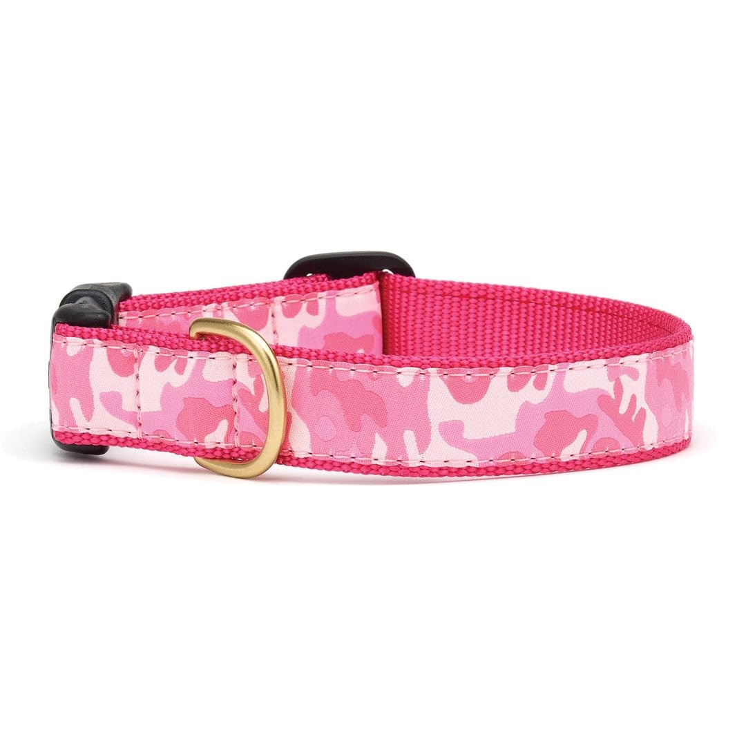 Up Country Pink Camo Dog Collar Medium 1 Inch 12–18 Inch Adjustable