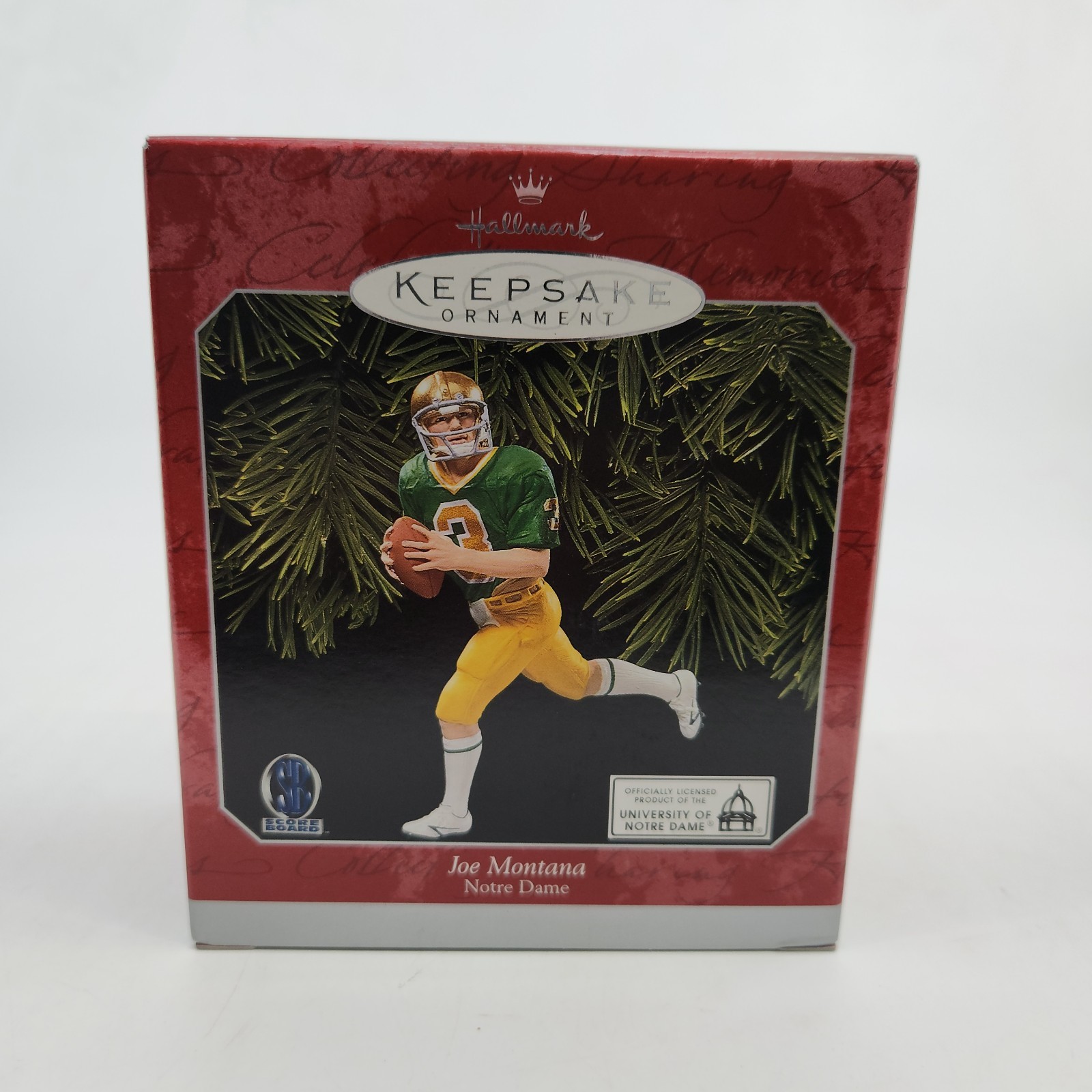 Hallmark 1998 Joe Montana Notre Dame Keepsake Ornament NCAA Football New in Box