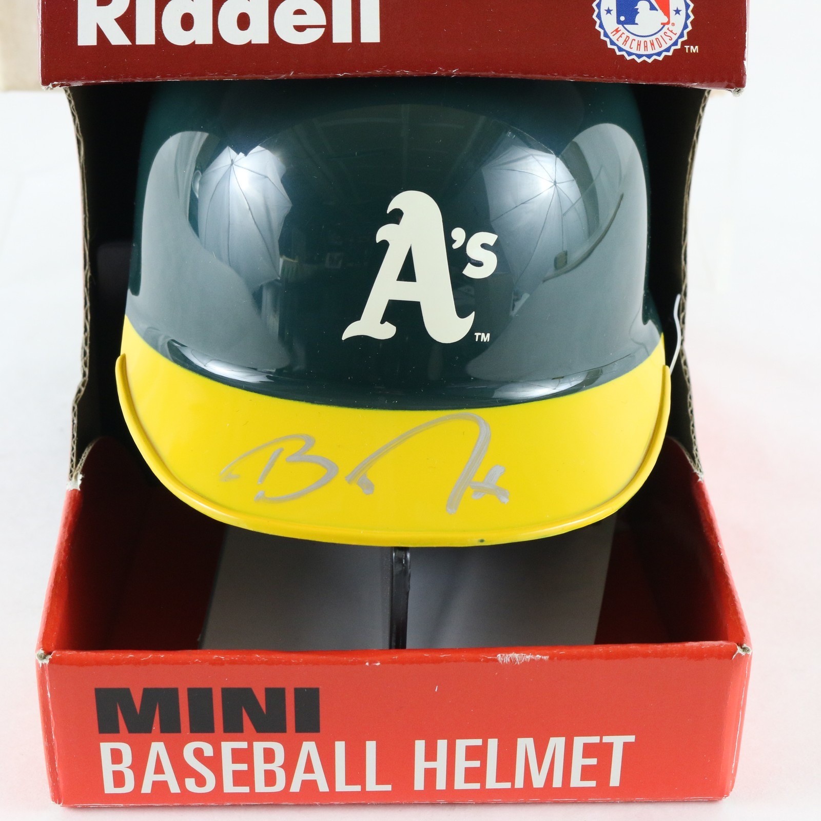 Signed Barry Zito Oakland A\'s Athletics Topps Reserve Riddell Mini Helmet