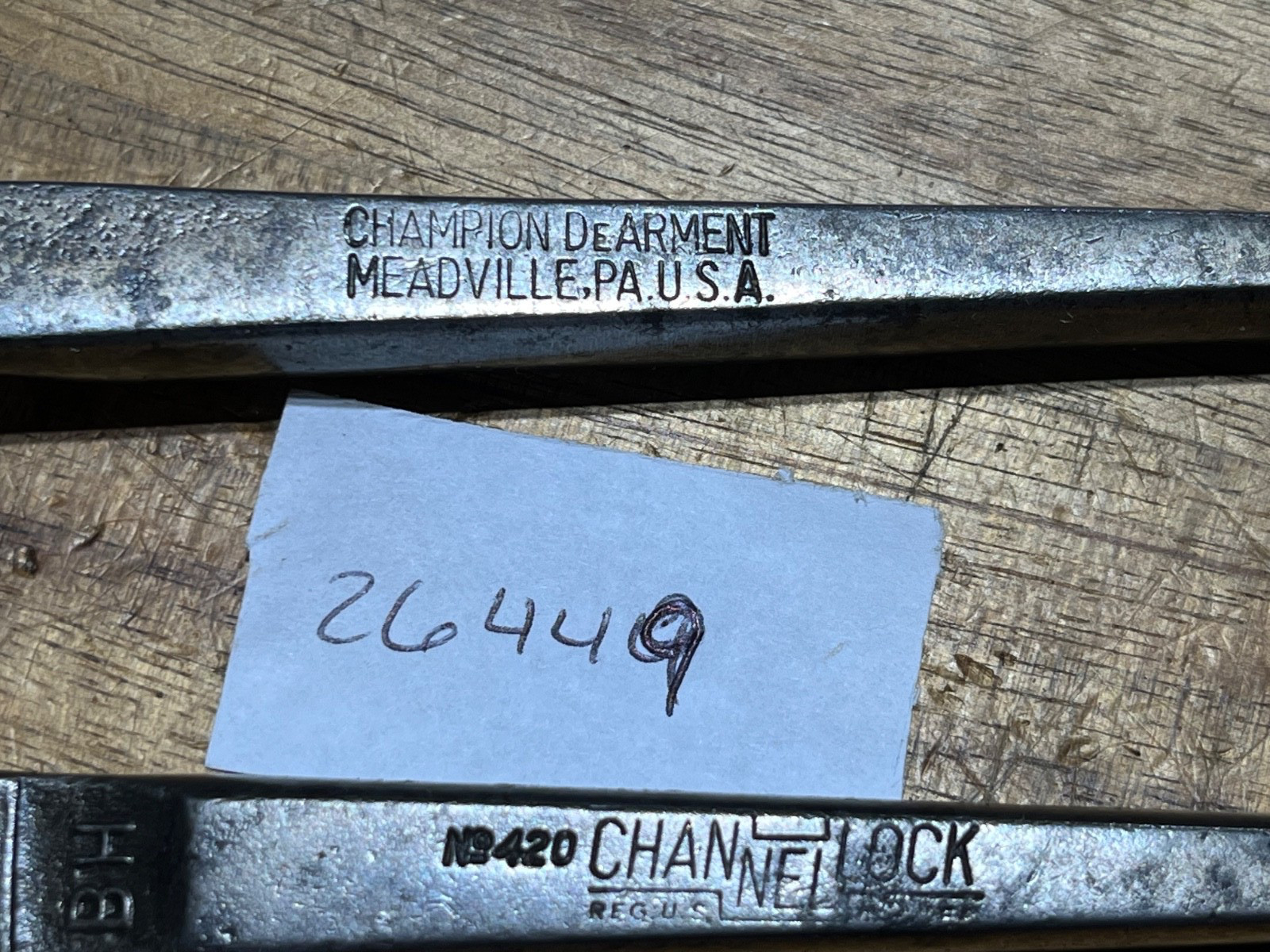 Vintage Channellock 420   pliers  (26449)